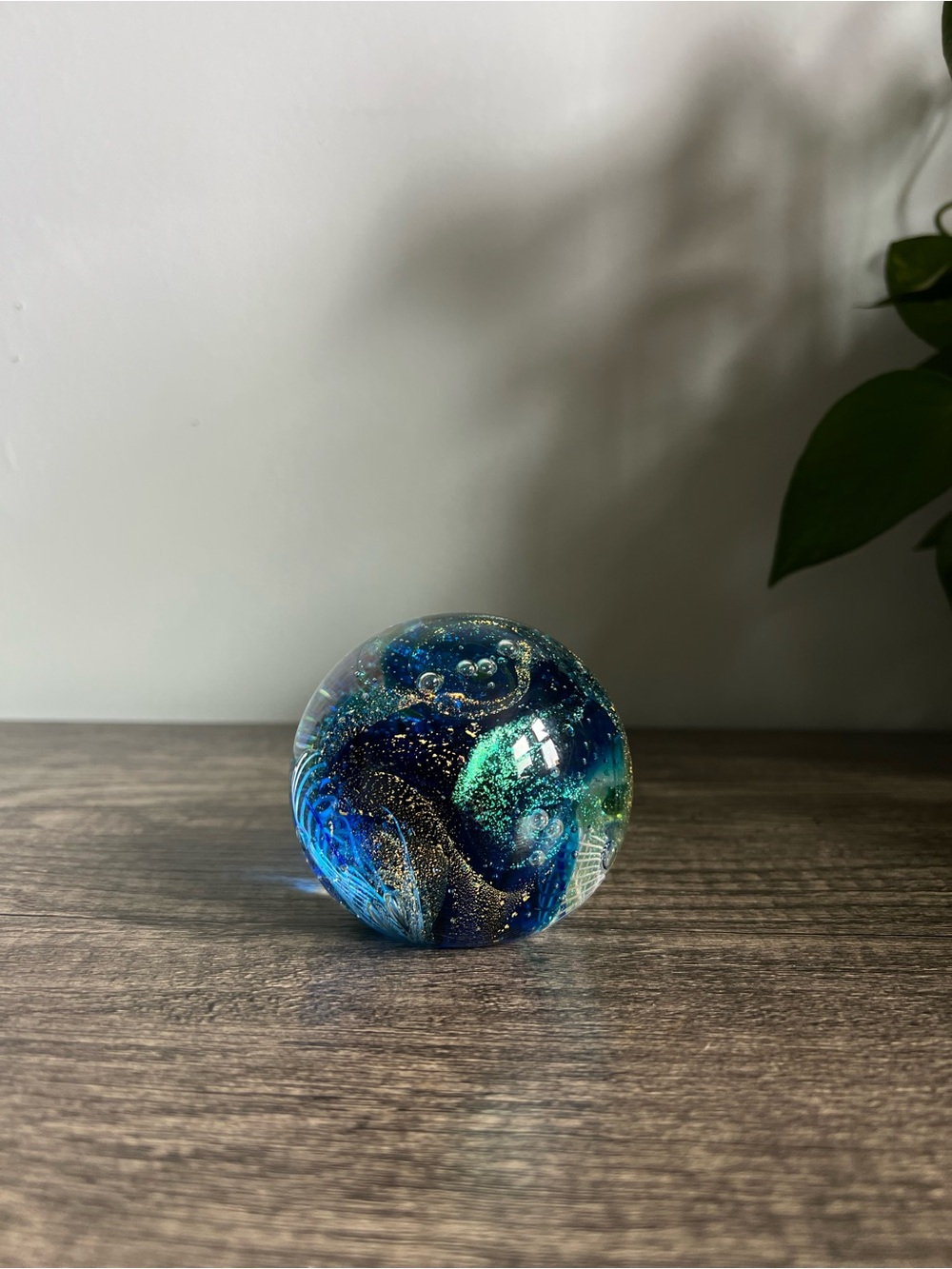 Vintage Glass Eye Studio Celestial Paperweight